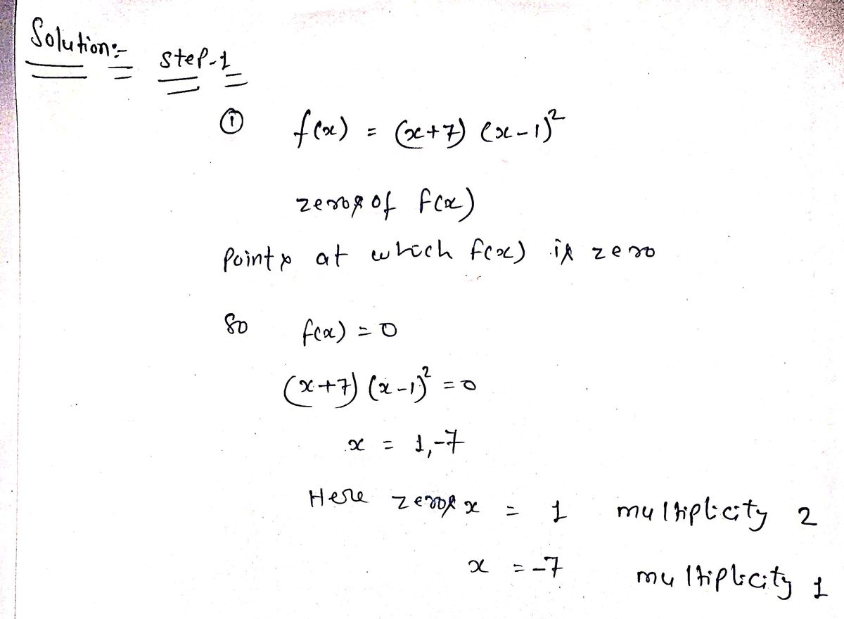 Algebra homework question answer, step 1, image 1